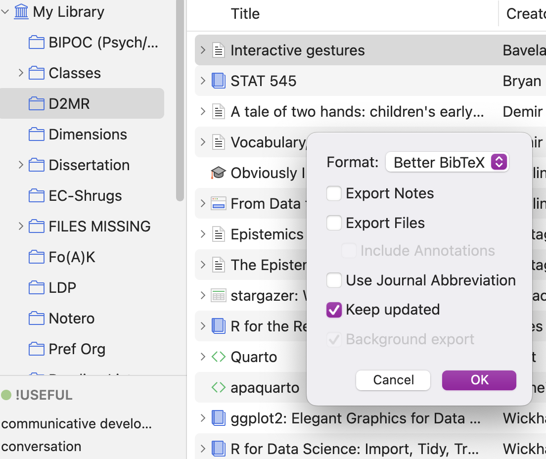Zotero Export Collection 2